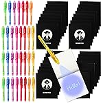 BONNYCO Invisible Ink Pen and Notebook Pack 32, Party Favors for Kids. Magic Spy Pen Goodie Bags Stuffers for Kids, Goody Bag Stuffers Pinata. Return Gifts Birthday Party, Classroom Prizes Students