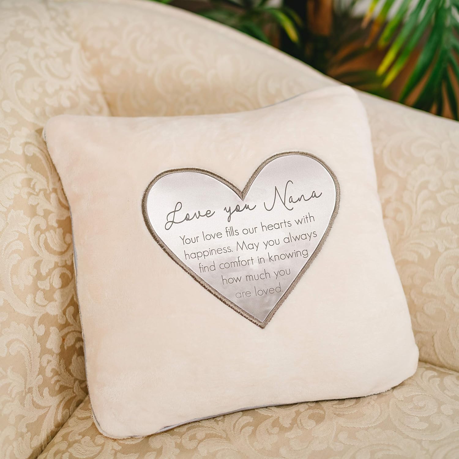 Pavilion Gift Company Love You Nana - 16 Inch Soft Royal Push Throw Pillow