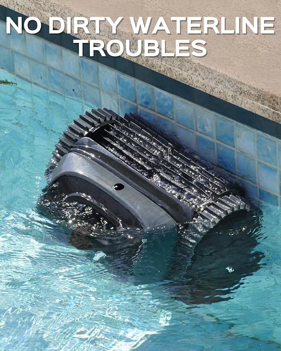 WYBOT (2026 Upgrade) C1 Cordless Robotic Pool Vacuum for Inground Pools, Above Ground Smart Pool Cleaner 4-in-1 Wall & Waterline Cleaning Up to 1,626 sq.ft, 150mins App Navigation (Orange)