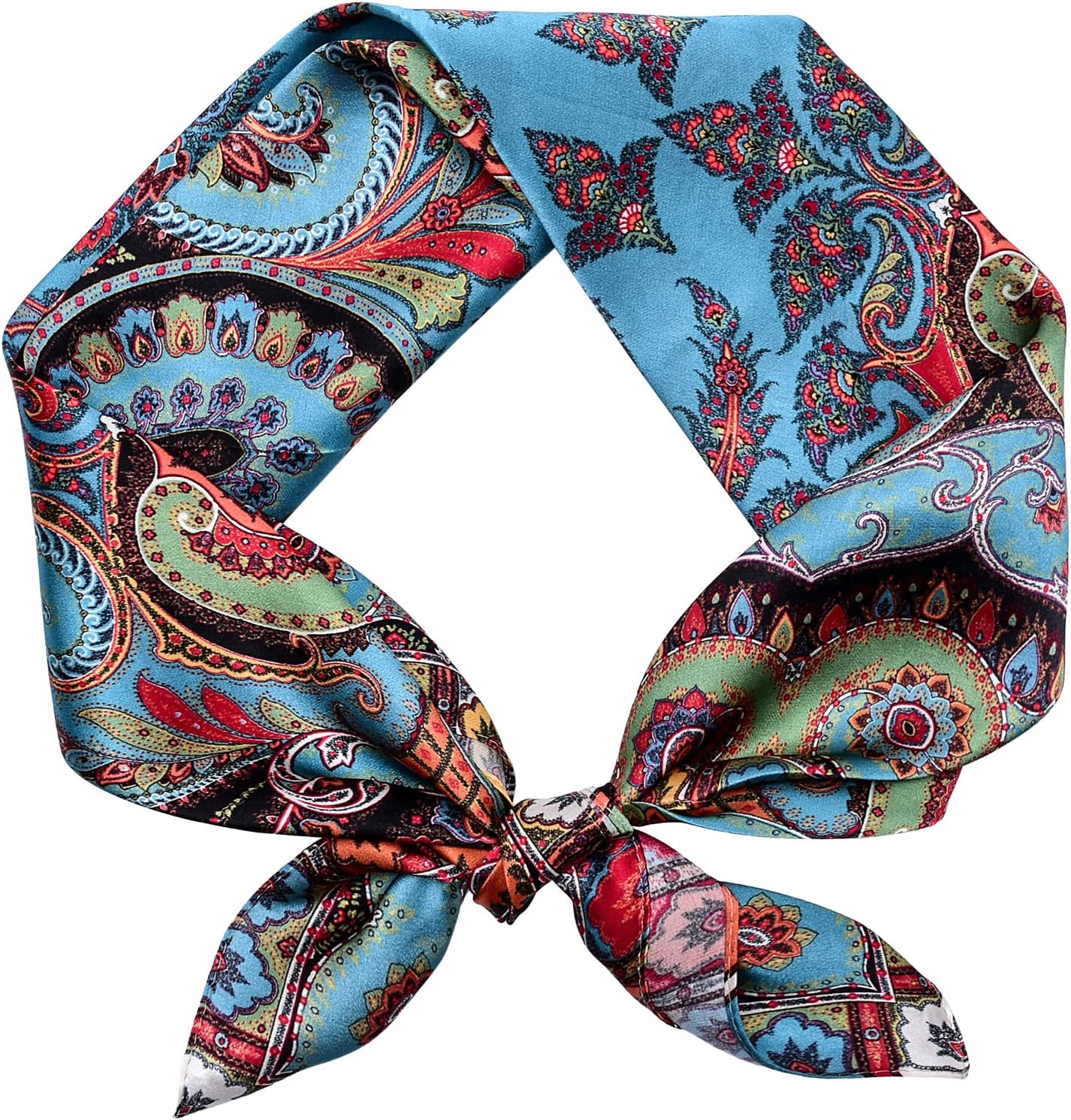 Stlvoll 100% Silk Head Scarf for Women - 27" Hair Scarves Satin Head Scarf Bandanas Square Hair Night Sleeping with Gift Packed - Image 2