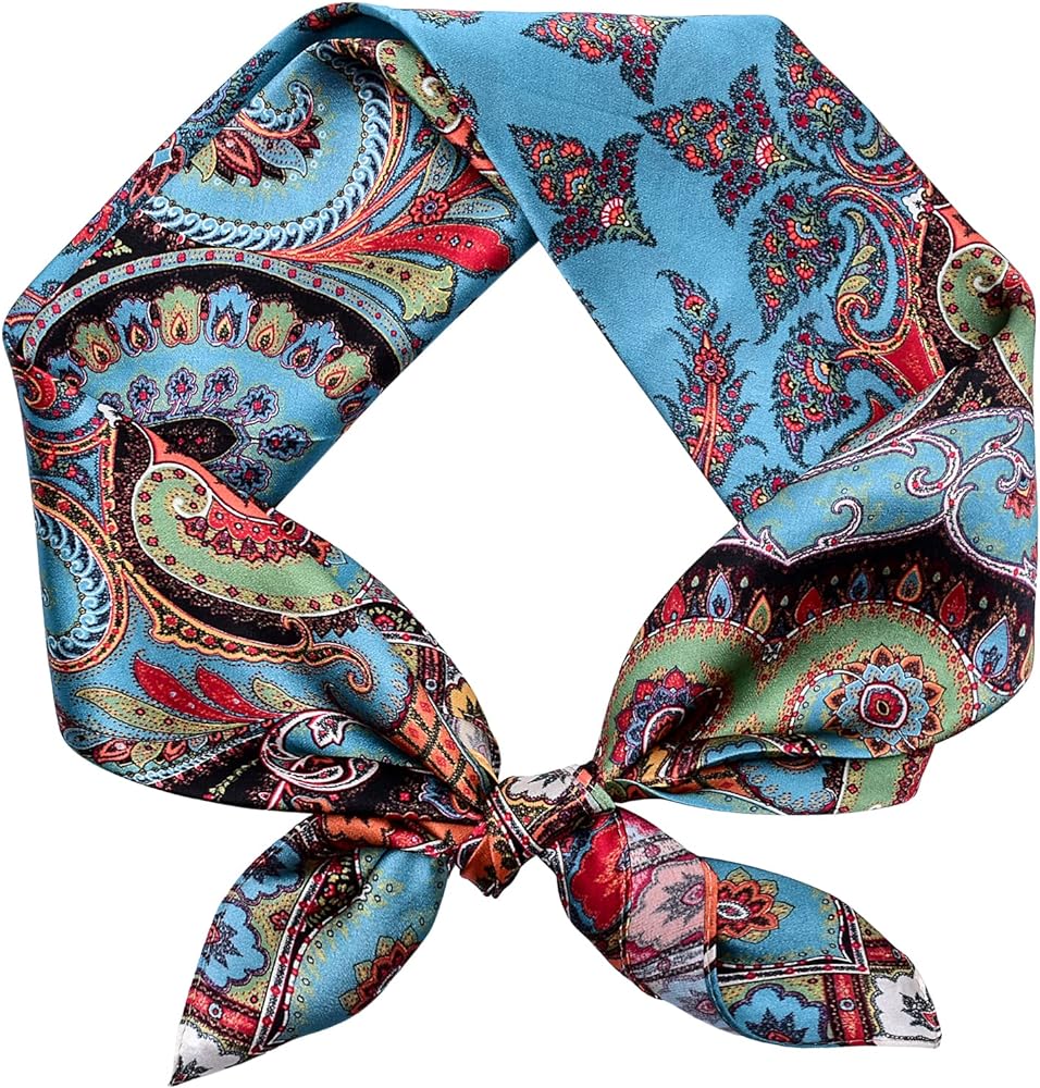 Foulard Cheveux Satin Femme RIIQIICHY Foulard De Tête Pour Femme - Écharpe En Soie Pour Dormir La Foulard Rouge