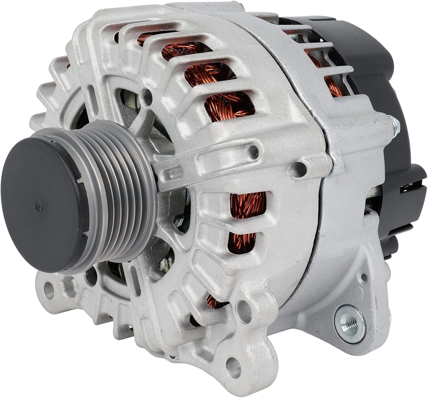 SCITOO Alternator Fits for Audi for A4 Allroad 3.0L 2009-2016,for Audi for A6 3.0L 2004-2018,for Audi for Q5 3.0L 2008-2017,for Porsche for Macan 3.0L 2014-2018 12V 180Amp CW 6 Groove Pulley 11704