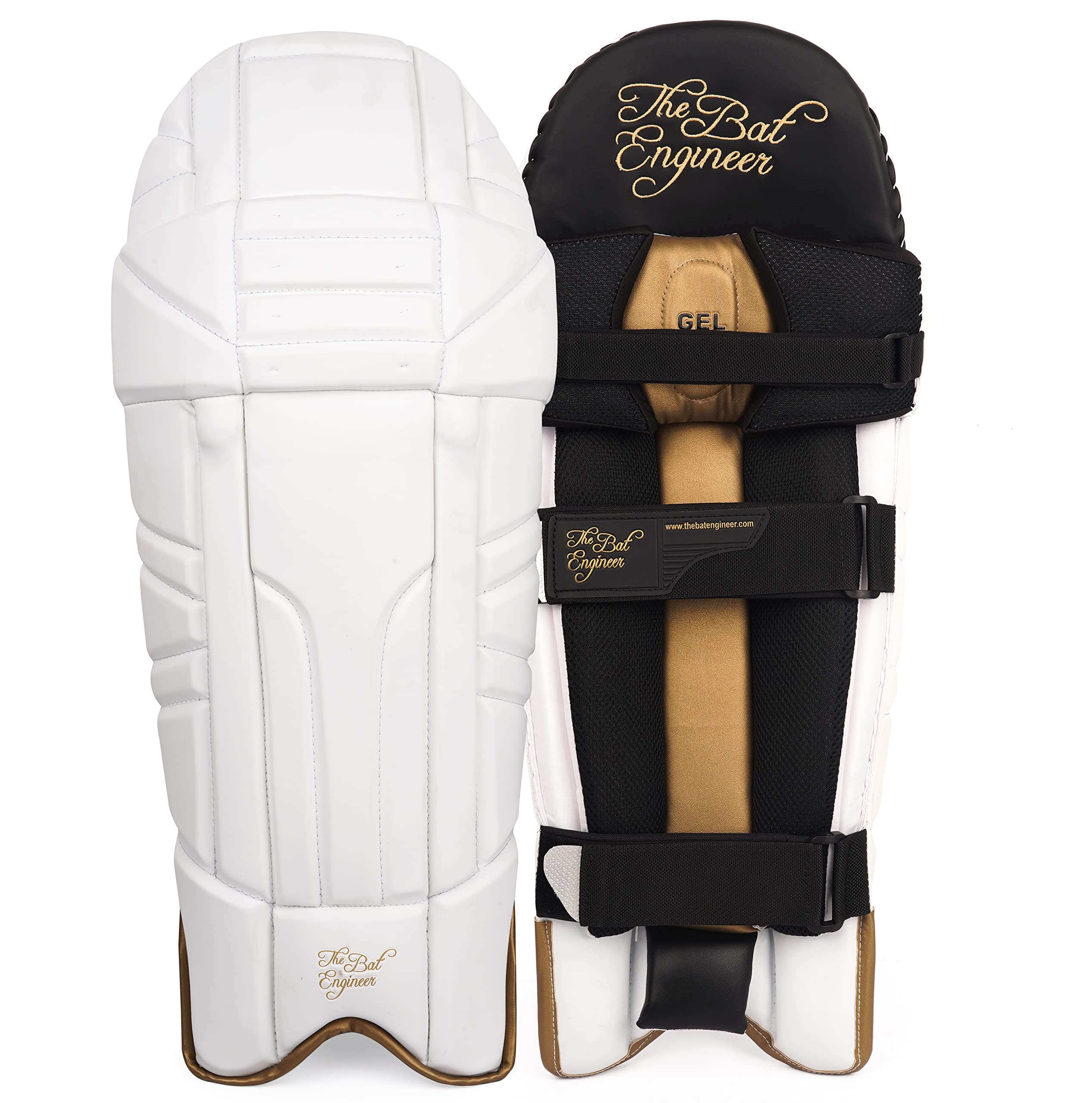 THE BAT ENGINEER Feather Cricket Batting Pads for Mens (White, Light Weight) (B09QH43N26) Amazon Price History, Amazon Price Tracker