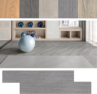 LARS360 PVC Bodenbelag Selbstklebend, Vinylboden Holz-Optik, 91,44 x 15,24 x 0,2 cm, 2,5m² 18 Stück, Laminat Klebefliesen Boden Laminatboden, Wasserfest Schalldämmung (Grau)
