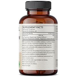 Futurebiotics Magnesium Glycinate 200 MG per Serving Chelated for High Absorption, Gentle On Stomach, Non-GMO, 120 Vegetarian Capsules