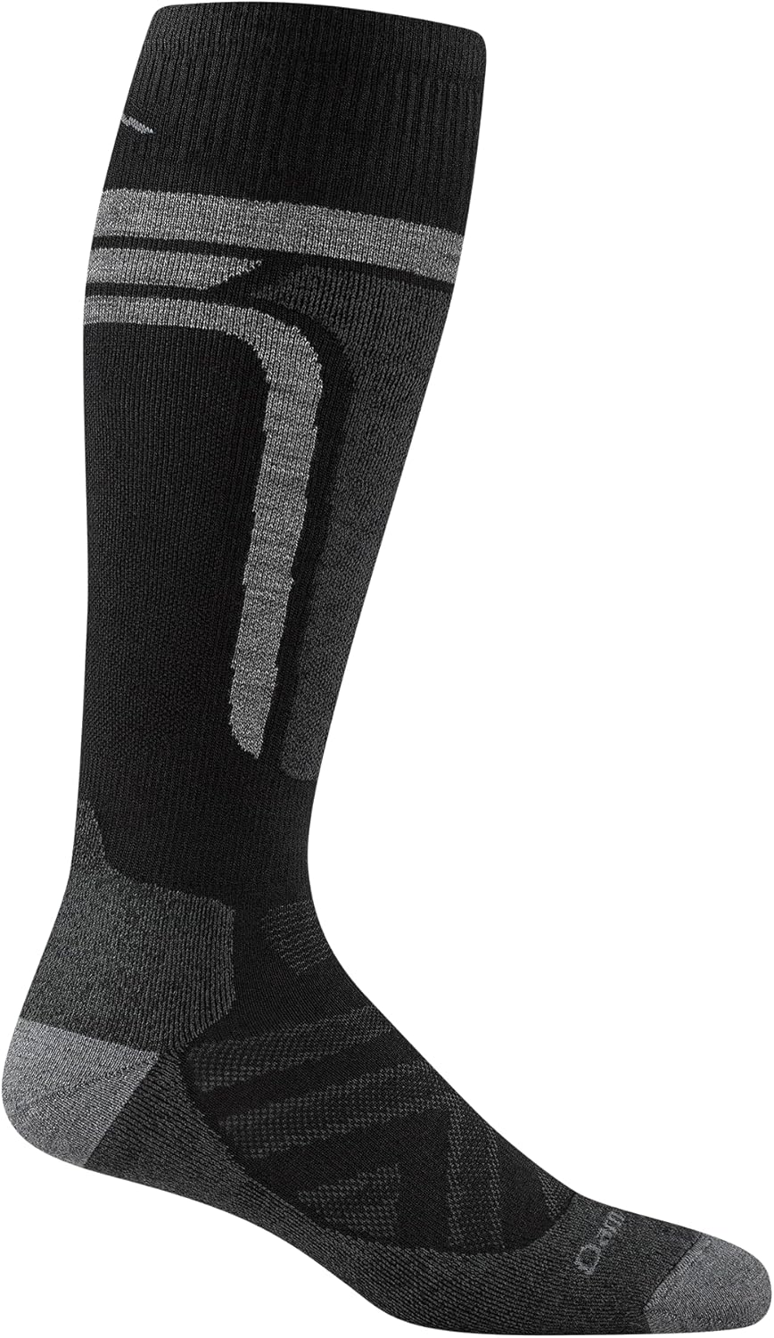 Darn Tough Snow Socks for Men -Edge OTC Midweight with Cushion w/Padded Shin, Merino Wool Hiking, Breathable Boot Sock