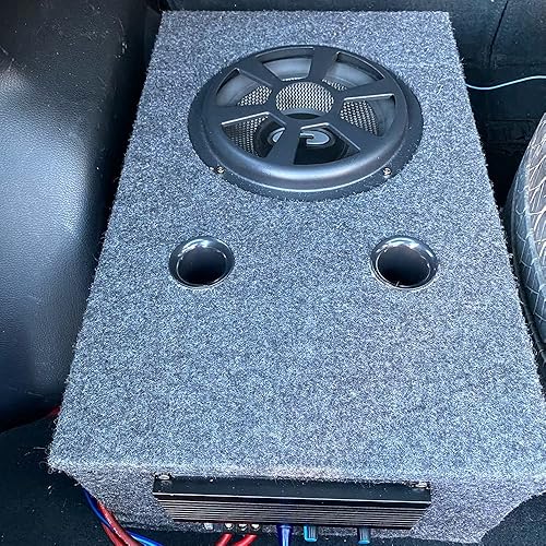 Miniatura 13 de Flushbay Alfombra negra para cubierta de caja de altavoces, 39.37 x 39.37 pulgadas, tapete de fieltro multiusos resistente a las manchas para Negro