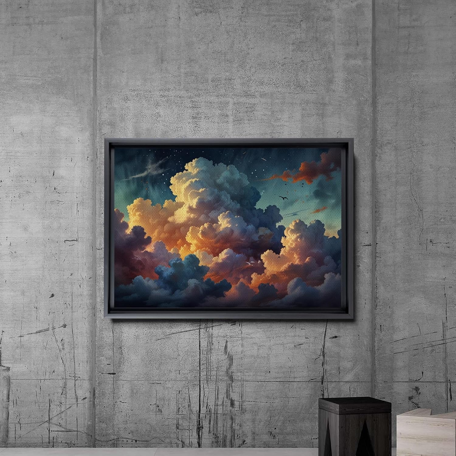 Canvas Print Cloud print abstract art Modern art Cloud art Abstract home decor Landscape Print Contemporary art trending art Decor Canvas, Arts image 5
