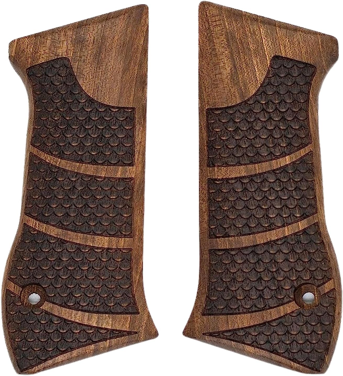 J. 941 Replacement Gun Handgun Pistol Rubber Textured Non-Slip Ergonomic Custom Durable Precision Panels Natural Wood 3D Texture Holster Weapon