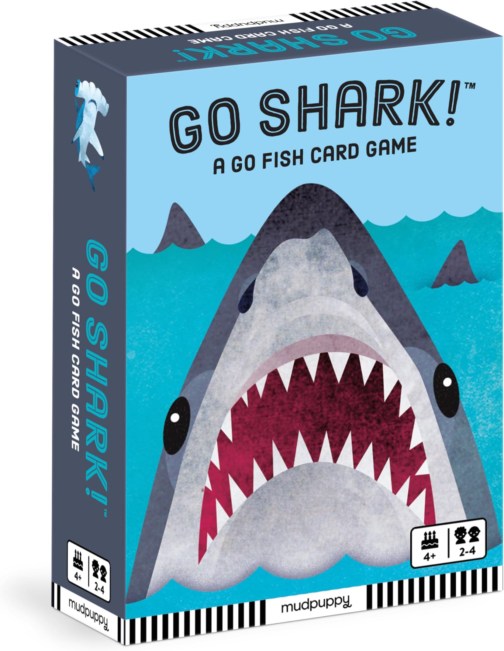 Go Shark! – Shark Version of Classic Kids Go Fish Card Game with Cute Illustrations of Sharks for Children Ages 4 and Up, 2-4 Players