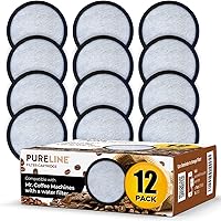 Vista 1 de Pure Line Replacment for Mr. Coffee Water Filter Charcoal Disks. Universal Fit for Mr. Coffee Machines. (12 Pack)