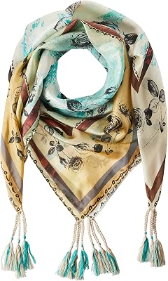 Johnny Was womens Emillia Silk Scarf, Multi, One Size US
