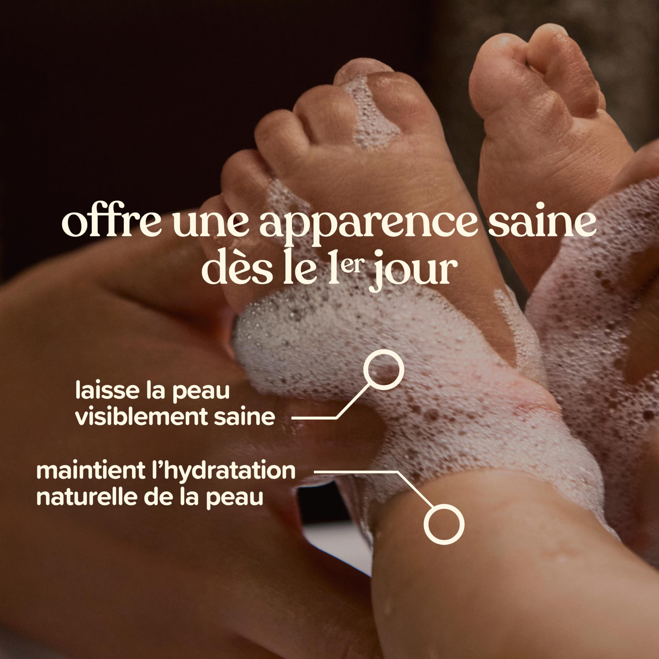 Johnson's Baby – Bain (500 mL) – Testé par des pédiatres et des dermatologues – Formule sans colorants avec un pH équilibré – Une expérience de bain multisensorielle