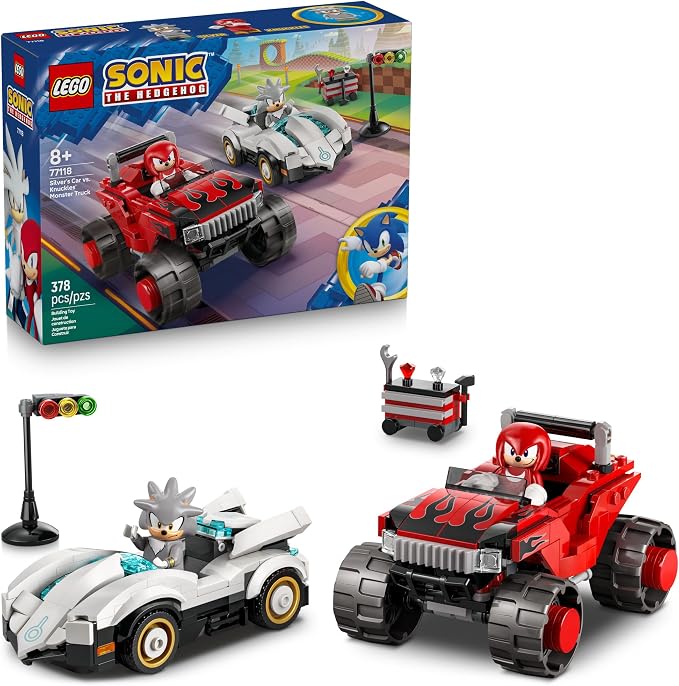 LEGO Sonic the Hedgehog Carro do Silver vs. Monster 77118 (378 Peças)