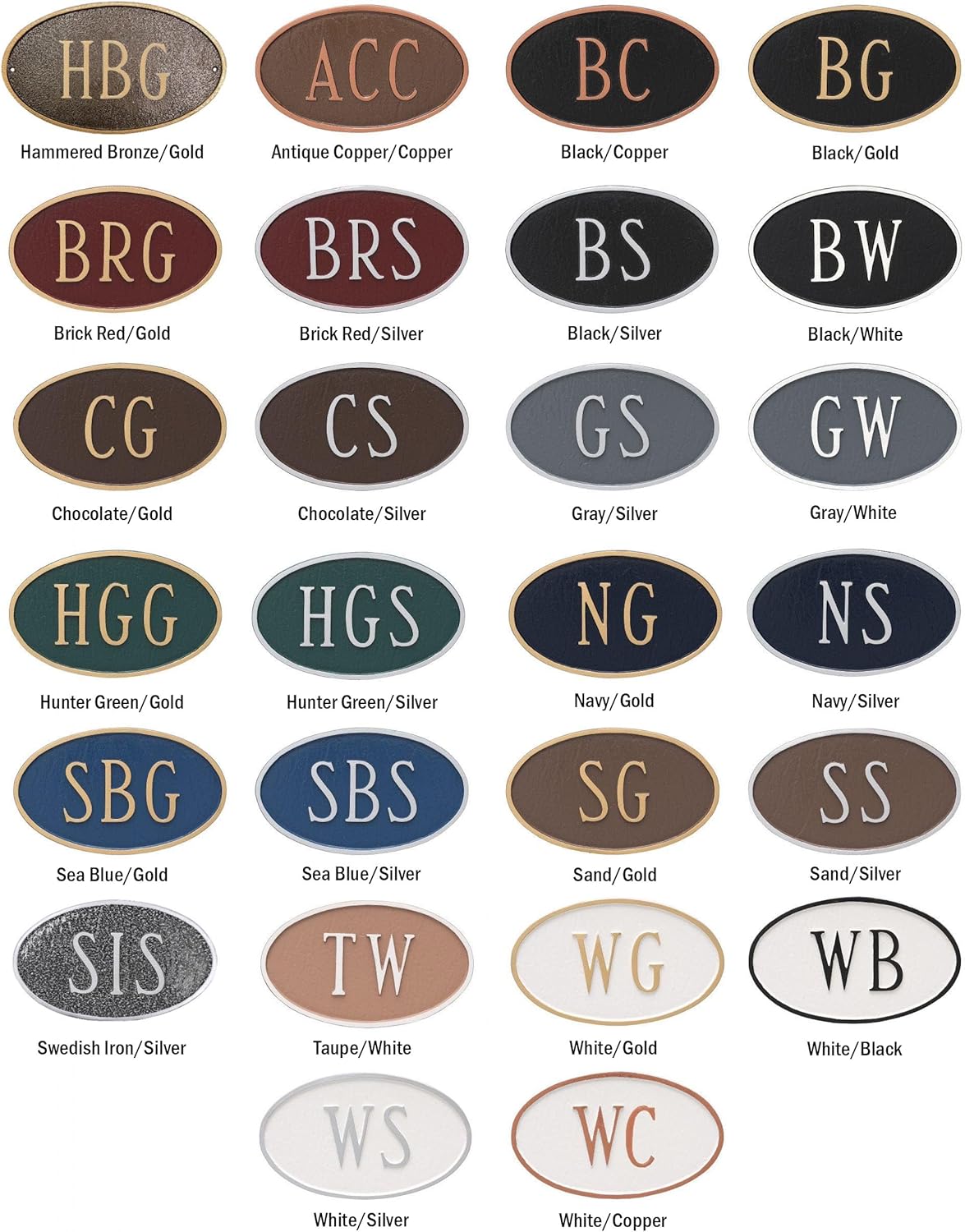 Montague Metal Products - Double Sided Address Sign - Two Sided Hanging House Number Plaque - 26 Colors Available (Classic Arch)