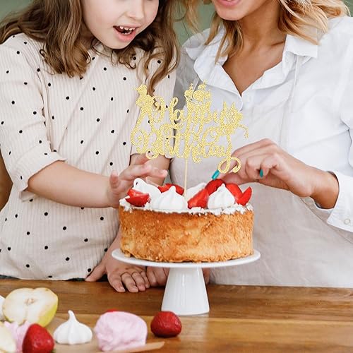 Miniatura 6 de Gyufise 1 pieza de decoración de pastel con purpurina de hadas, elfo de Jamás País de Jamás Peter Pan, Peter Pan, tema de baby shower, fiesta de