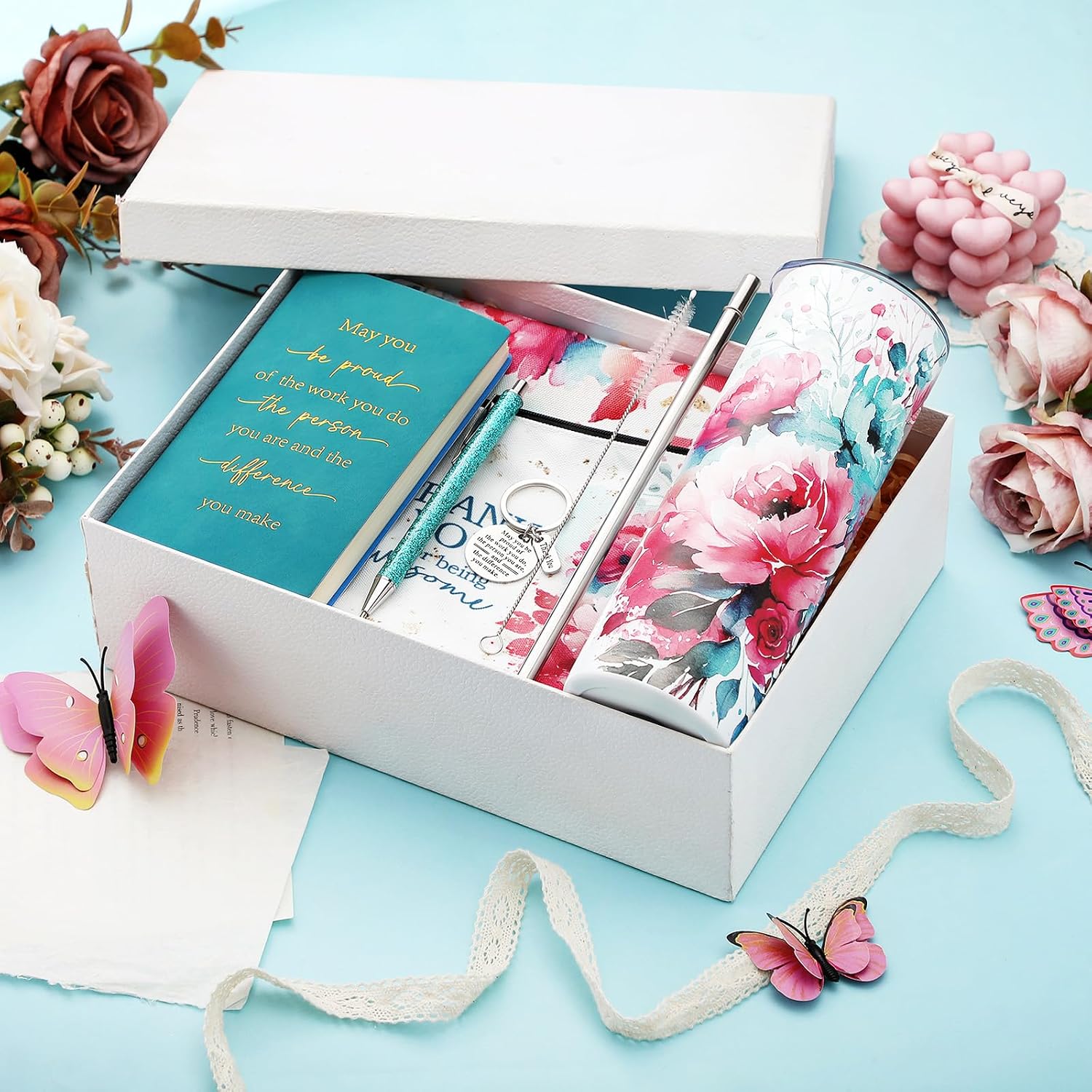 Wiwiqing 6 Pcs Employee Appreciation Gifts for Women, Lake Blue image 2