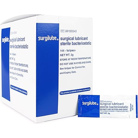 [Surgilube] Sterile Surgical Lubricant Jelly in 3g Individual Foil Packets