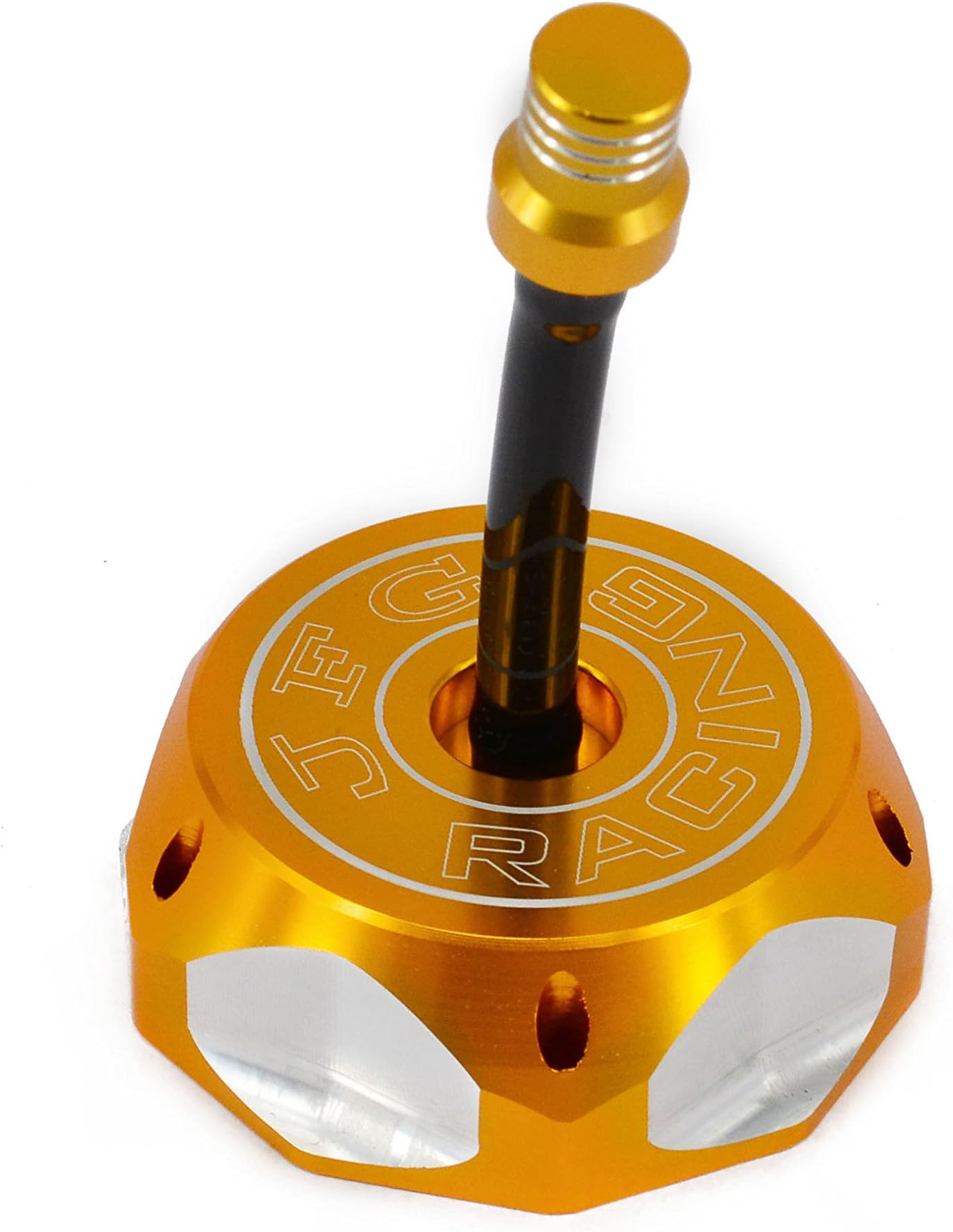 CNC Dirt Bike Gas Cap Cover Aluminum Gas Fuel Tank Cap with Air Vent Hose For XR/CRF 50 Style And Clone Chinese Pit Bike-Gold
