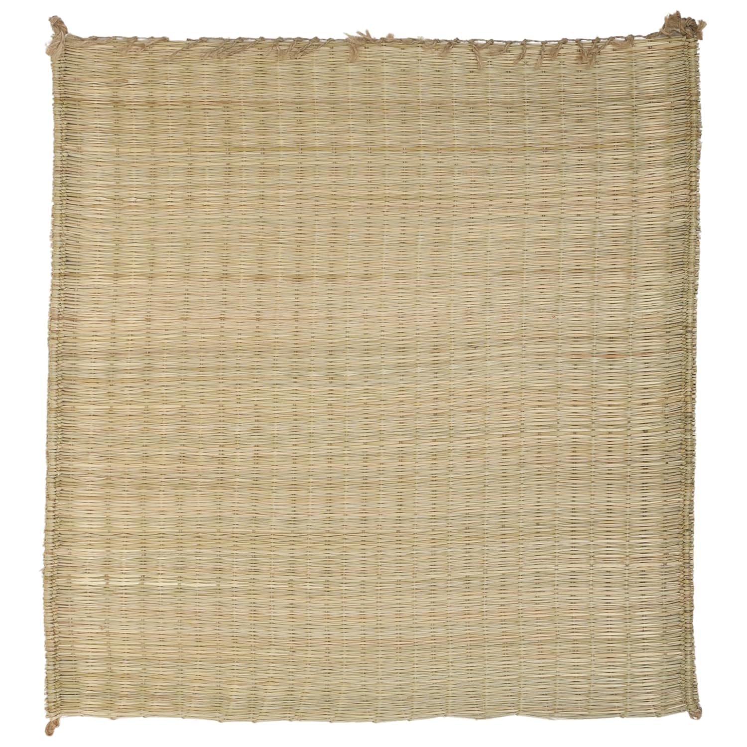 Nishsphere Pooja Mat for Sitting Made By Kusha Grass,Madurkathi Aasana 19X19 Inches Square Shape & Holy Alternative to Velvet Puja Aasan (1), Natural-image-23
