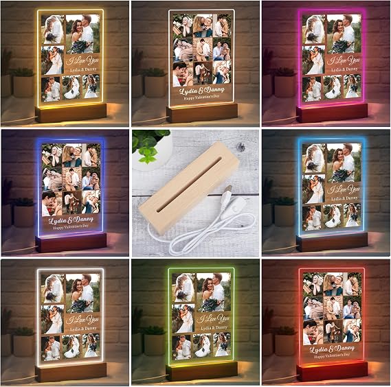 EDSG Personalised from Spotify Plaque Music Plaque Photo Gifts 7Colors Night Light Valentines Gifts for Him Her Women Boyfriend Girlfriend Birthday Christmas Anniversary (Spotify Plaque)