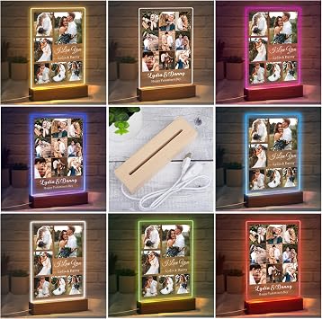 EDSG Personalised from Spotify Plaque Music Plaque Photo Gifts 7Colors Night Light Valentines Gifts for Him Her Women Boyfriend Girlfriend Birthday Christmas Anniversary (Spotify Plaque)