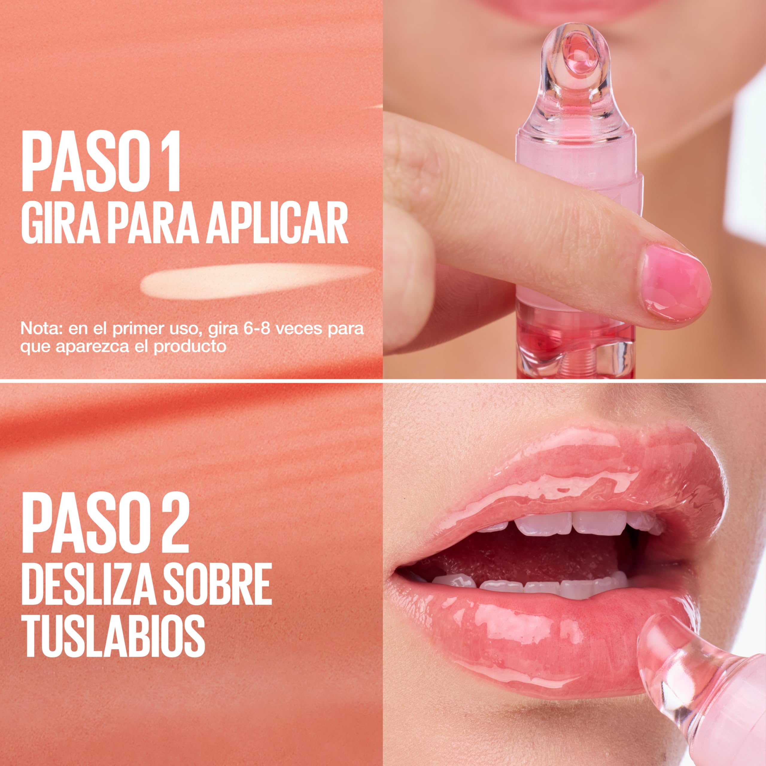 Maybelline New York Brillo de Labios Lifter Gel, Brillo Cristalino, Labios Jugosos, Suaves e Hidratados, Con Ácido Hialurónico, Fórmula de Aceite en Gel, Perfumado, Tono: 008 Berry Twist, 6,6 ml