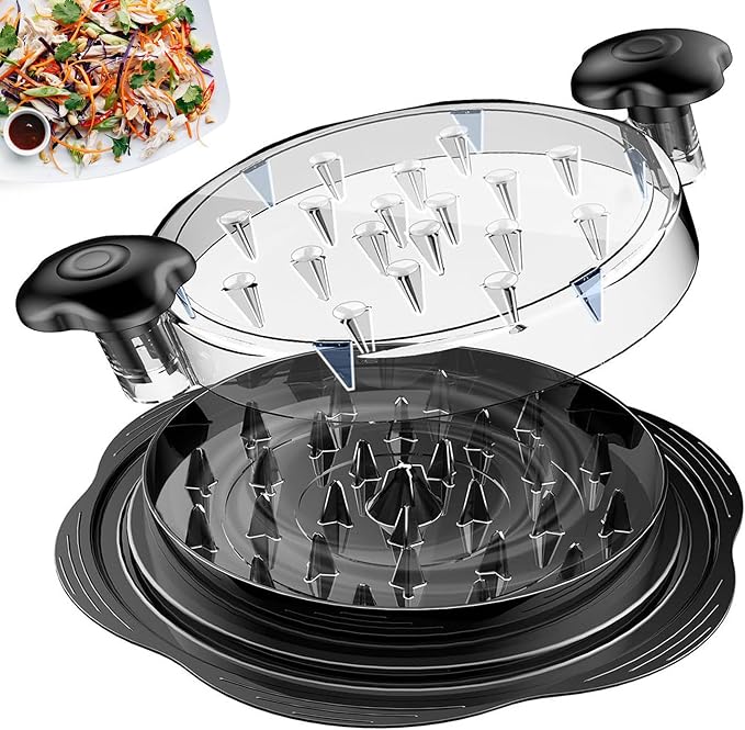 Chicken Shredder Tool for Meat – Manual Meat Shredder with Anti-Slip Base & BPA-Free Build – Quick Shredding for Pulled Chicken, Pork, Salads, Tacos – Dishwasher Safe, Easy to Use
