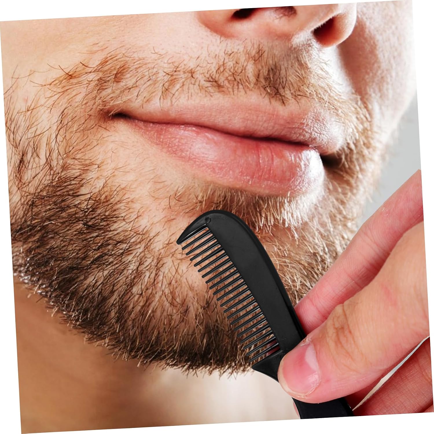Ipetboom 10pcs Mens Mustache Comb Mini Beard Combs Hair for Grooming Barber Brush