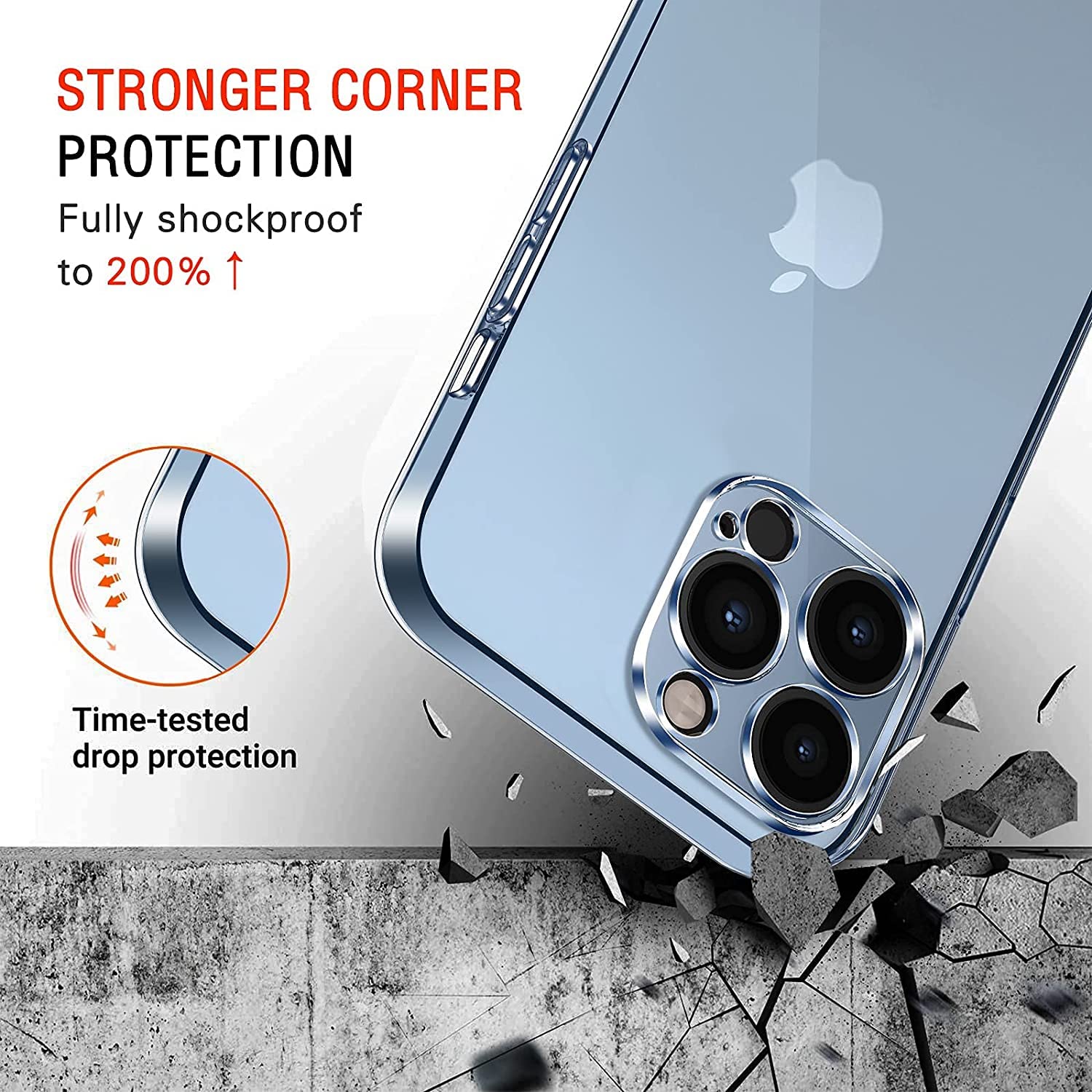 Captor Cover Trasparente per iPhone 15 Plus 6.7 Pollici, Custodia TPU in Silicone Flessibile Morbida e Sottile, Protezione Alta Qualità con Bordo Rialzato per Schermo e Fotocamera (Bordi Rialzati