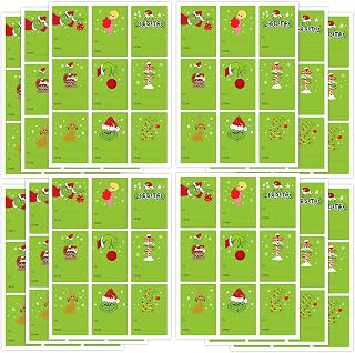 RMMDO Grin-ch Stickers Grin-ch Games Grin-ch to from Stickers Grin-ch Labels for Gifts Tags Stickers Christmas for Laptop Skateboard Water Bottles Phone Guitar Grin-ch Decorations