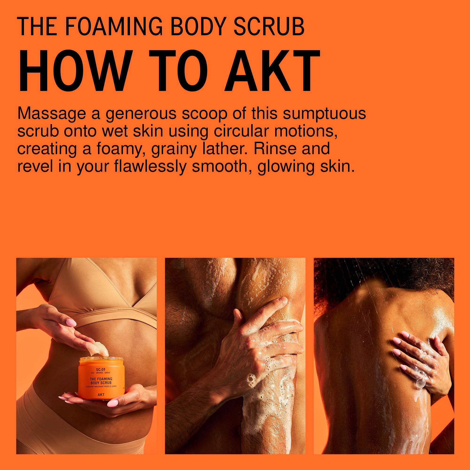 AKT, The Foaming Body Scrub SC.01 Orange Grove 250 ml
