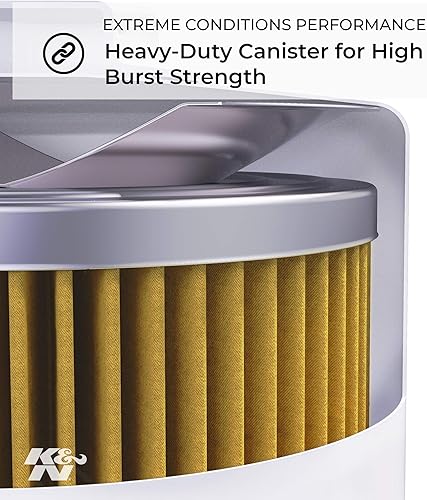 Miniatura 2 de K&N Filtro de aceite marino Alto rendimiento, Premium, diseñado para proteger su motor se adapta a motores seleccionados de Alaska, Chris Craft,