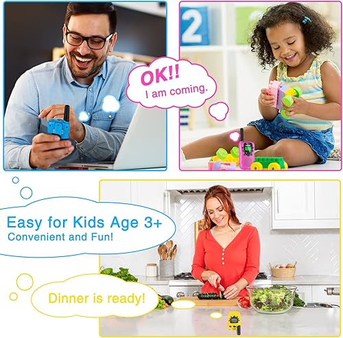 Miniatura 3 de Walkie Talkies para niñas juguetes, paquete de 3 Walky Talkies para niños y niñas de 4 a 12 años, juguetes de radio de dos vías