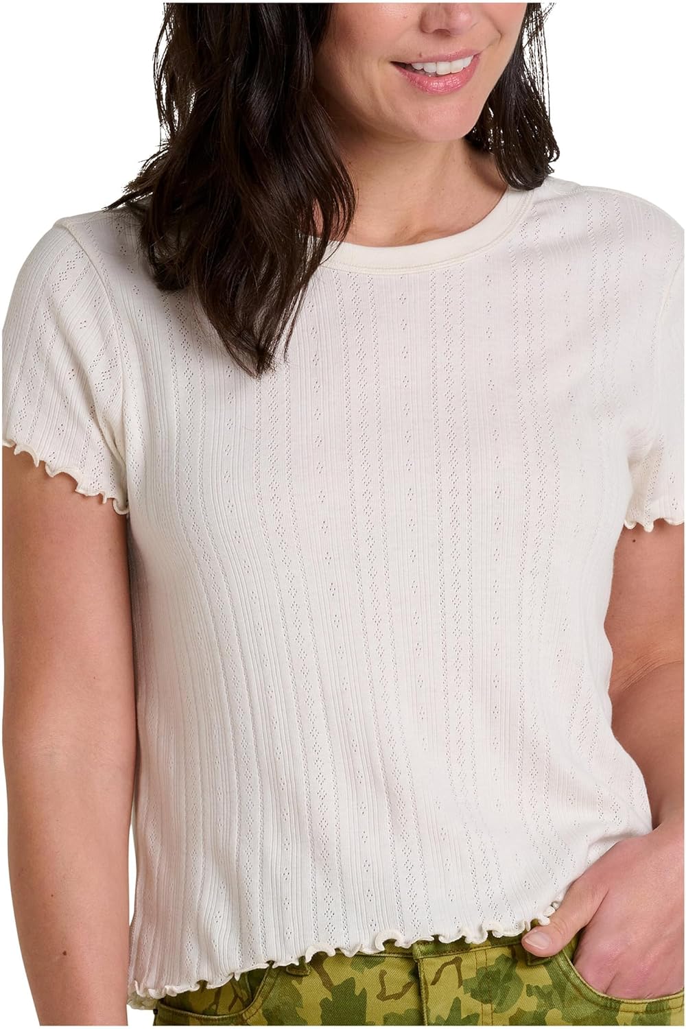 Toad&Co Foothill Pointelle Short Sleeve Baby Tee
