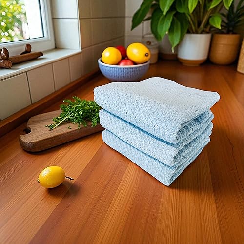 Miniatura 114 de Toallas de cocina verde salvia: 100% algodón paño de limpieza suave secado absorbente textura Terry Loop, juego de 3 multiusos para uso diario Negro