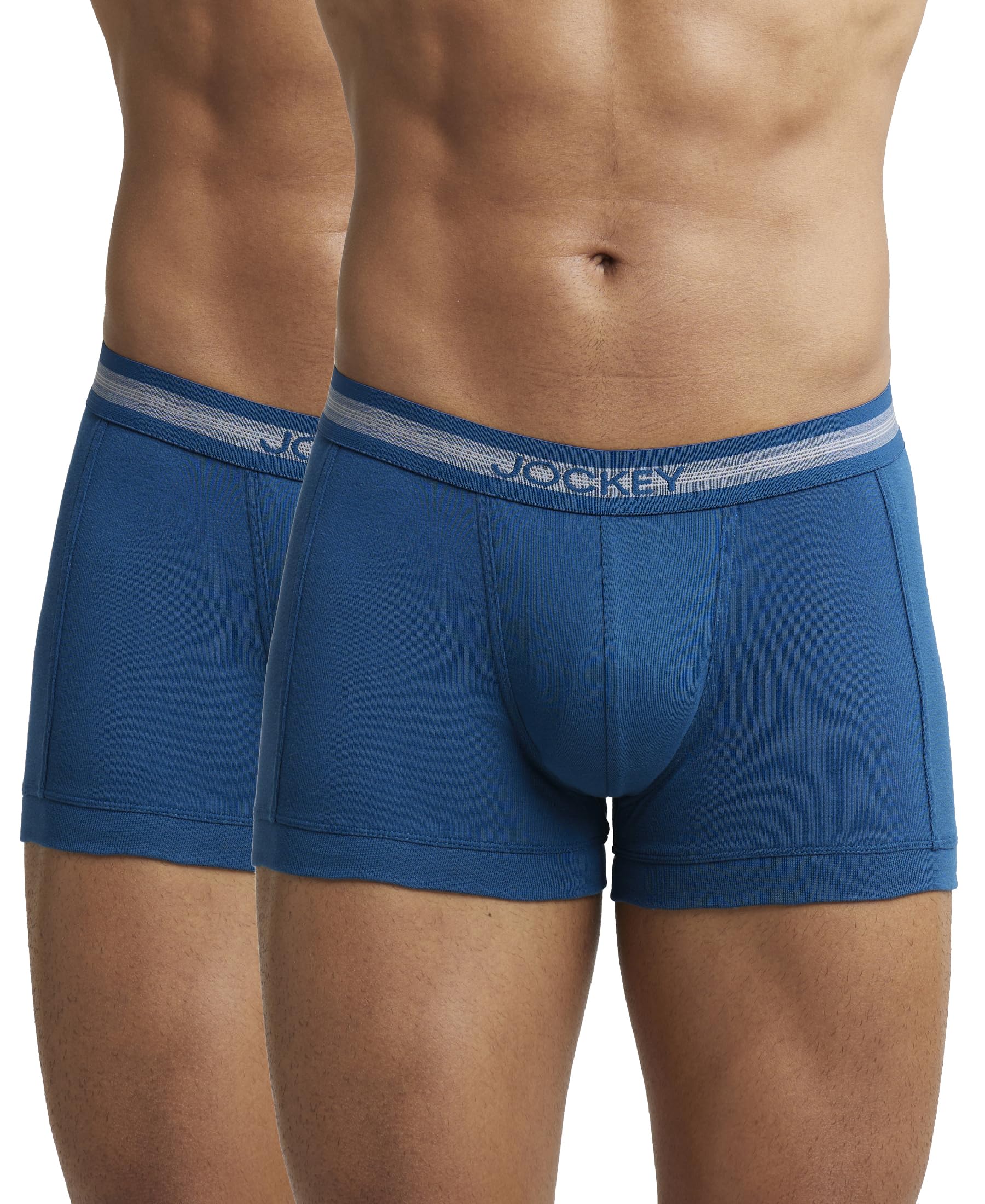 jockey Men's Cotton Modern Trunks (Pack of 2) (1015_Poseidon_L_Poseidon_Blue_L)-picture-36