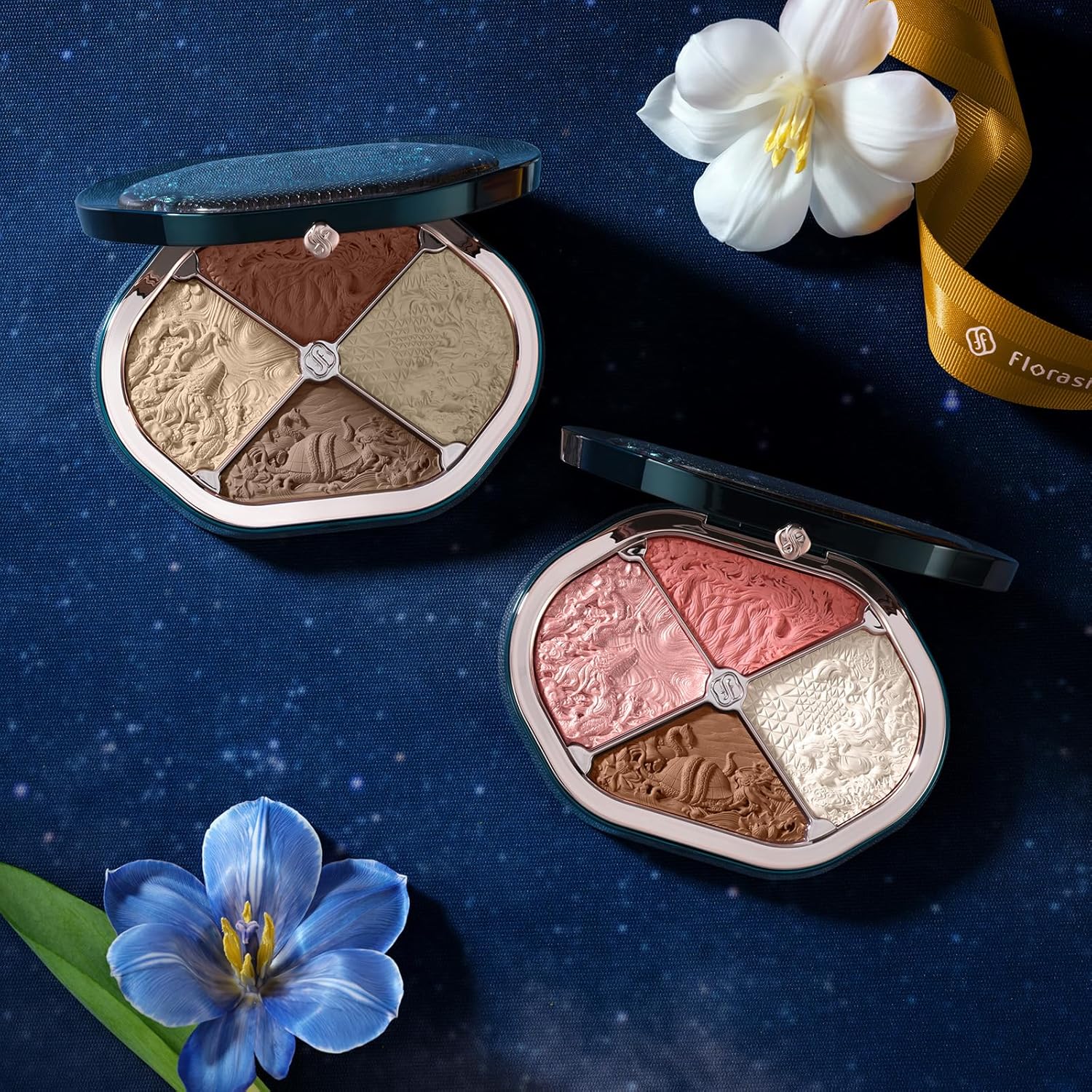 FLORASIS Constellation Floral Engraving Contour Makeup Palette (02 Eastern Beast) Oriental