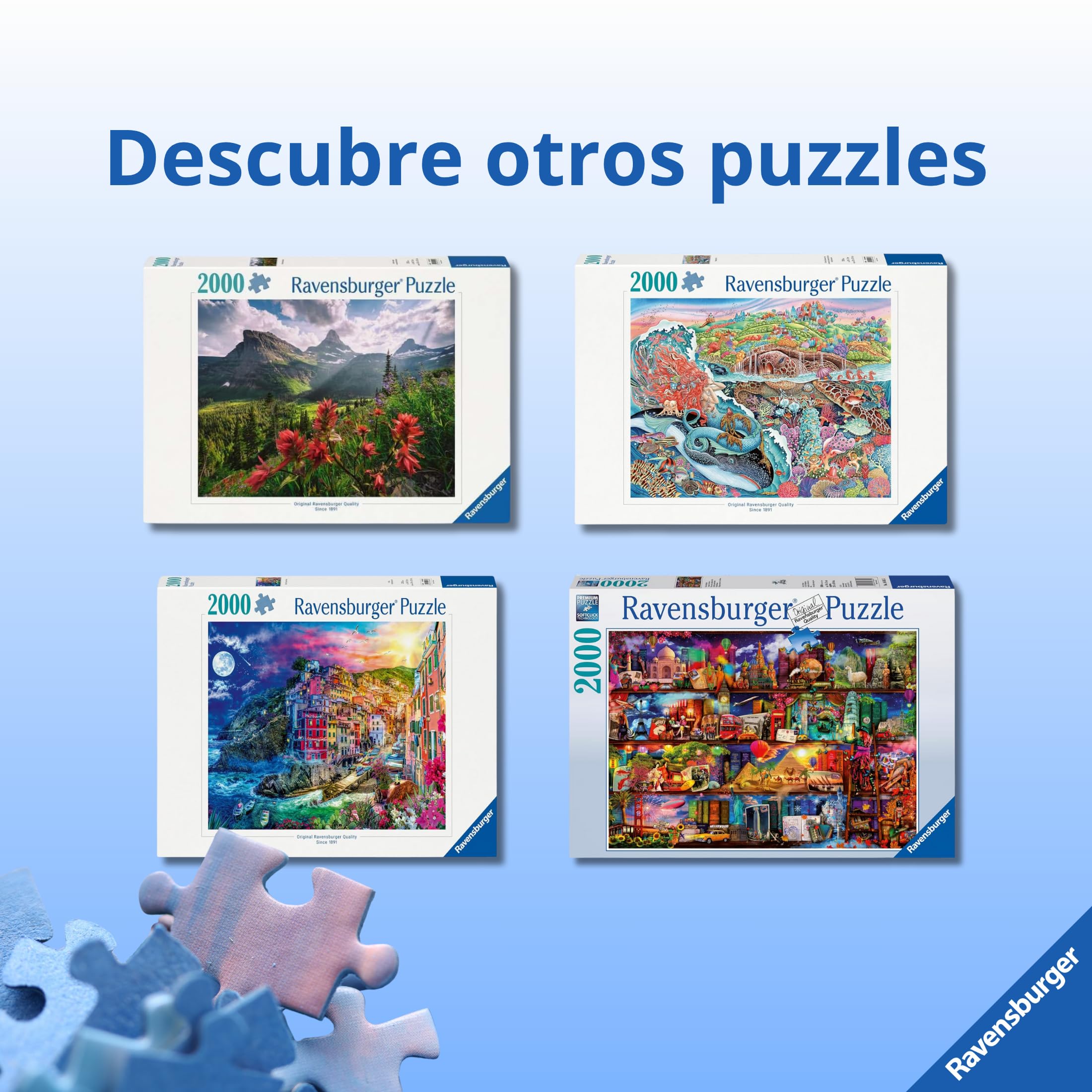 Ravensburger - Puzzle Avenida De Las Novelas | Puzzle 2000 Piezas | Rompecabezas Adultos Y Niños De 14 Años O Más | Regalos Para Niños Y Adultos | 2000 Piezas Y Mide 98x75cm