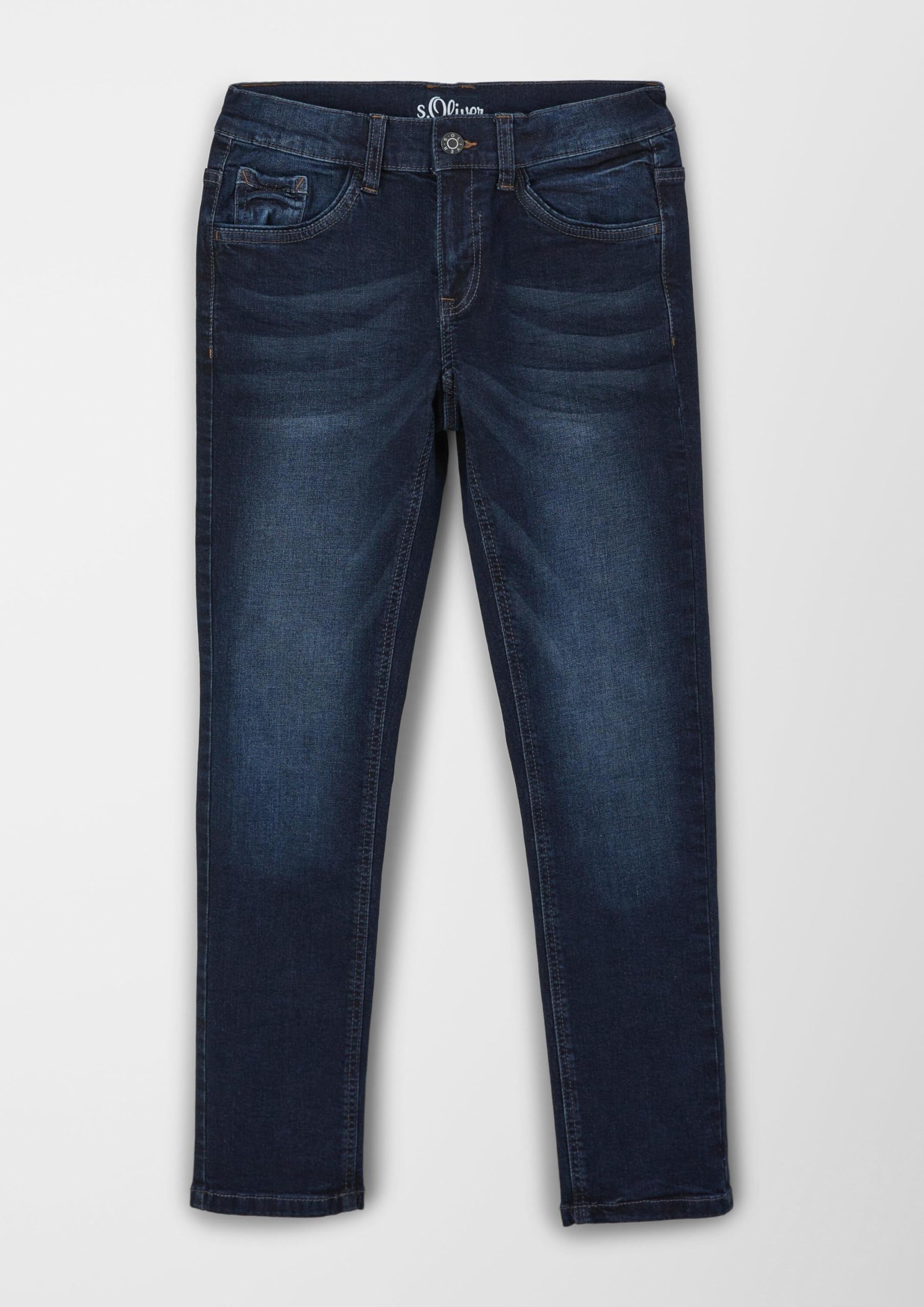 s.Oliver 402.11.899.26.180.2101356.Slim Jeans, 58Z2, 152 cm, dziecięce, Niebieski (58z2)