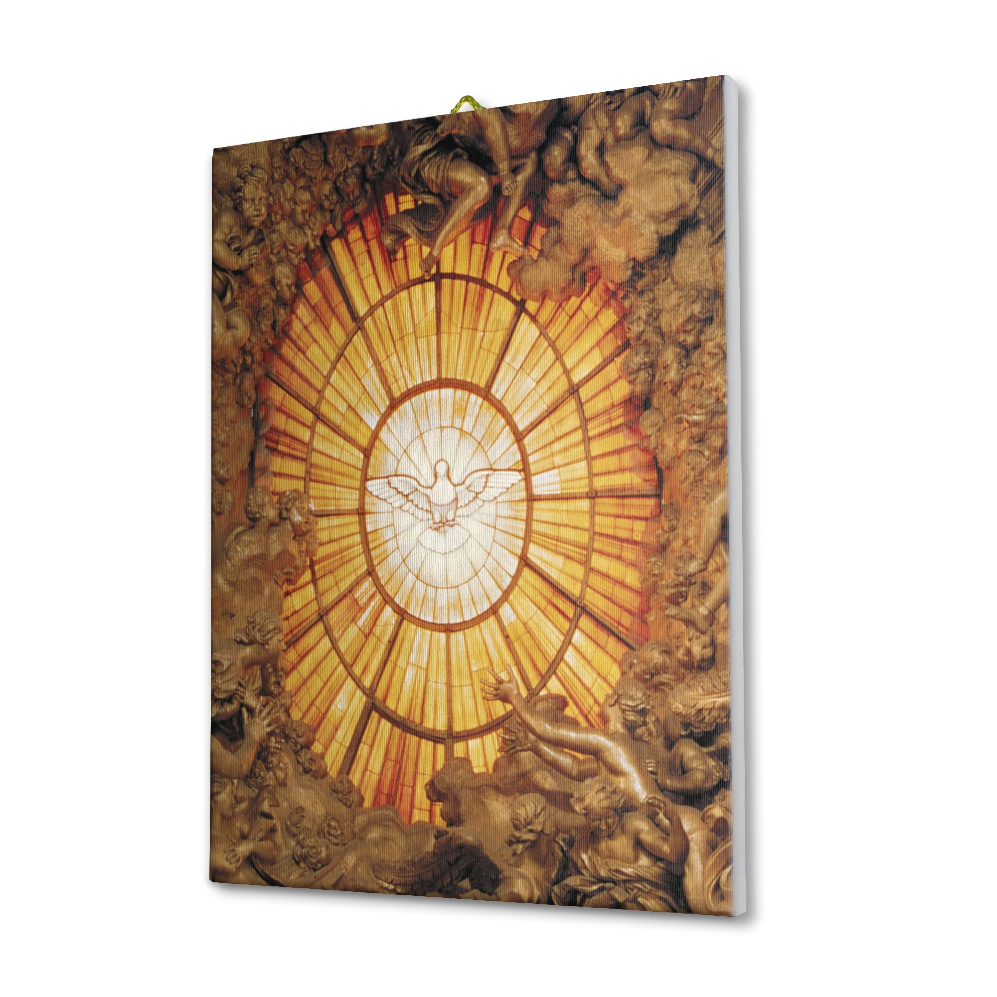 Fratelli Bonella | Tela pittorica con lo Spirito Santo del Bernini f.to 30x40 cm | Made in Italy