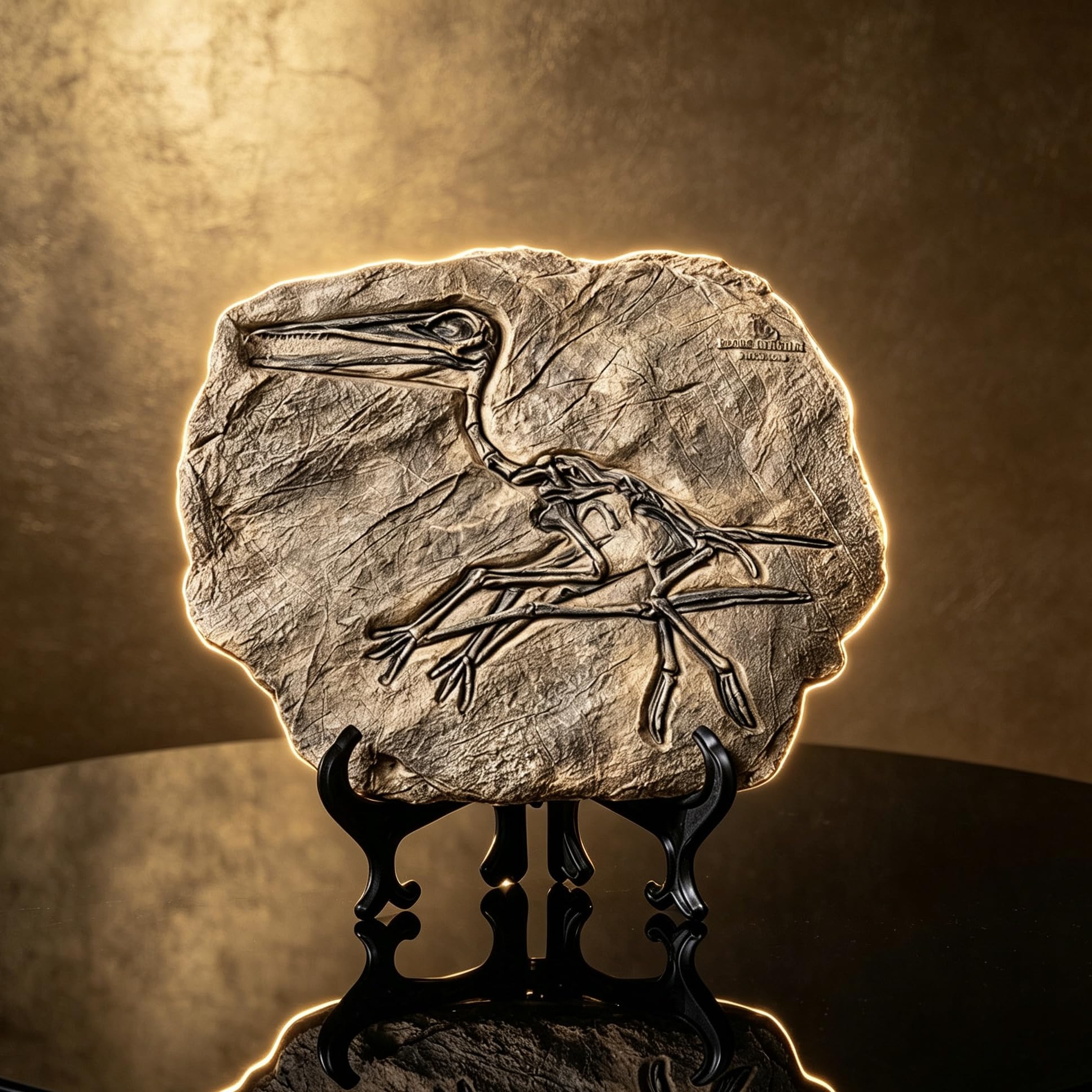 Dekofigur Dinosaurier Fossil aus Kunstharz (Stil 3)