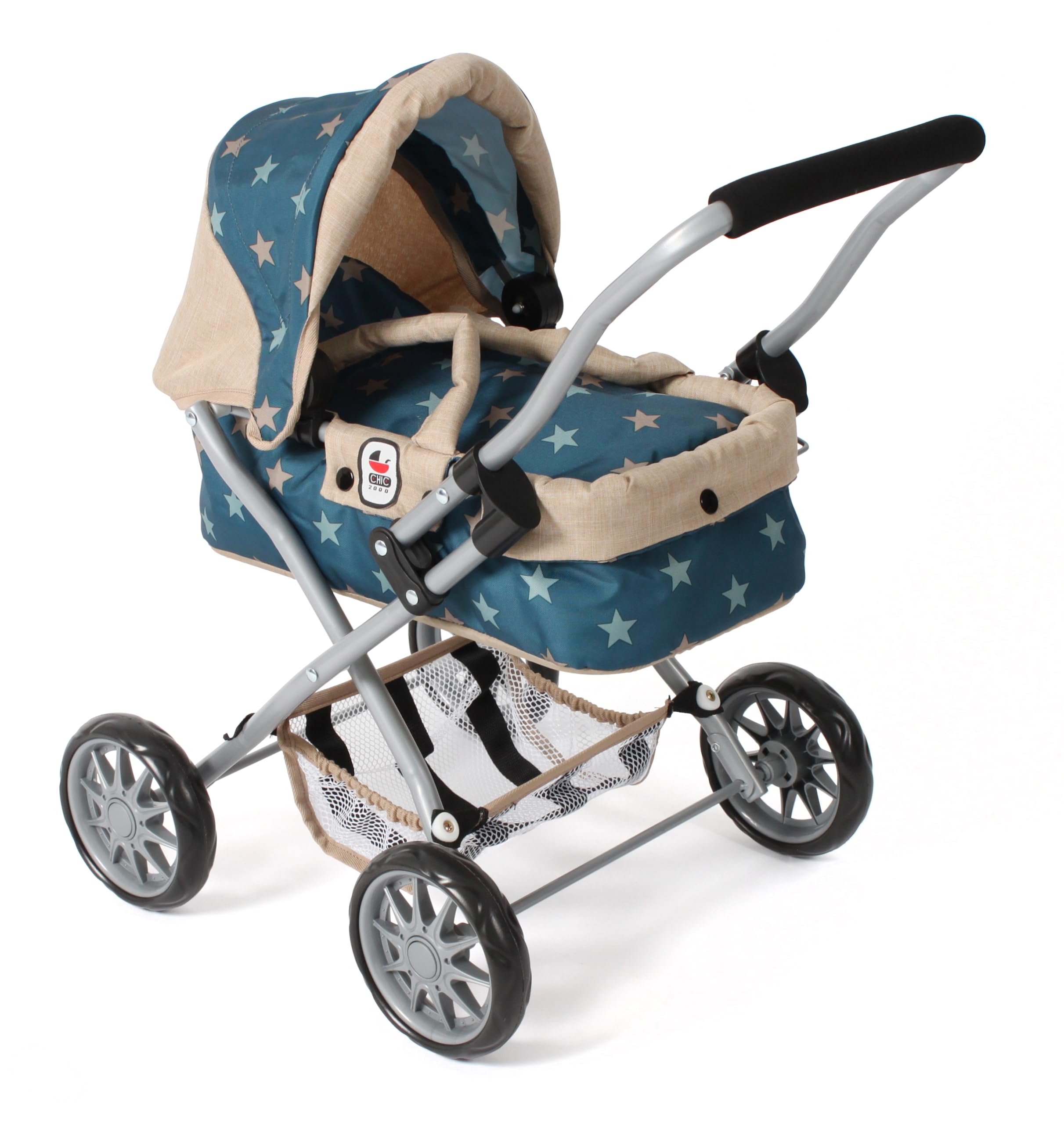 Bayer Chic 2000 Puppenwagen Smarty – Erster Puppenbuggy mit Tragetasche | Kompakter Mini-Puppenwagen für Kleinkinder ab 2 Jahren. Inklusive weicher Tragetasche, Verdeck und praktischem Gepäcknetz