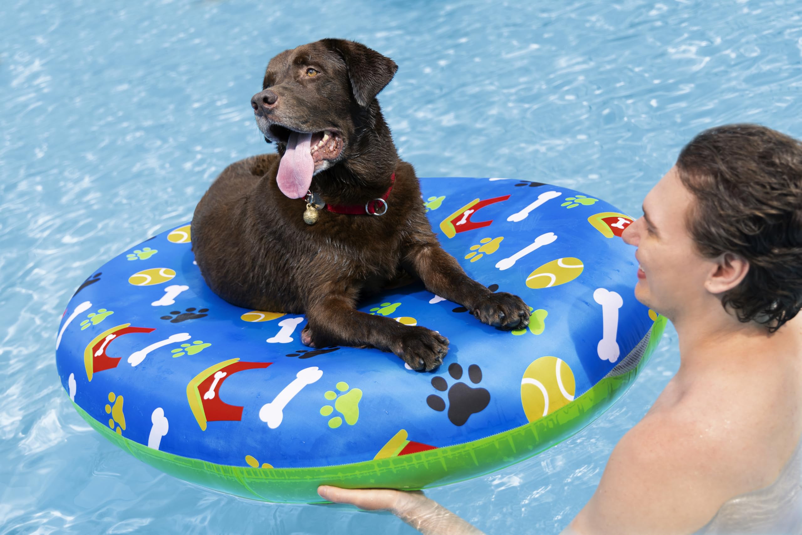 Bestway 43849 Materassino da piscina per cani Fetchin' Fun da 142x95 cm