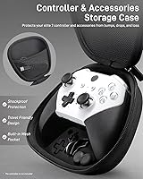 Vista 2 de Complete Component Pack for Xbox Elite Controller Series 2 - Accessories Includes 1 Carrying Case, 1 Charging Dock, 1 Charger Cable, 4 Thumbsticks