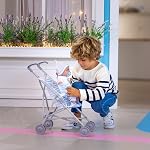 JC Toys | Berenguer Boutique | Parapluie unique Poupée bébé Poussette éléphant Thème bleu Ages 2 +