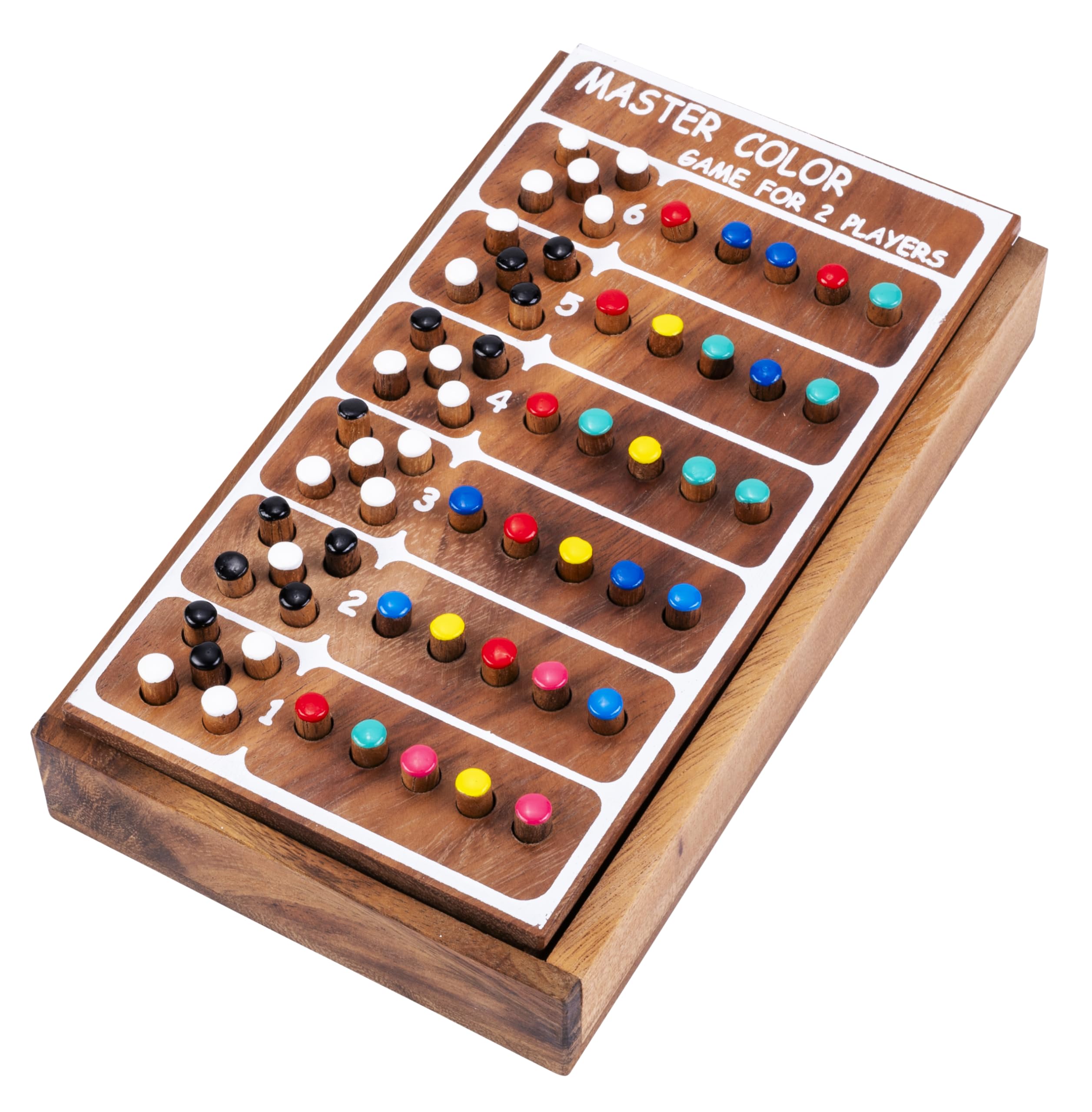 Engelhart350350- Master Colour - Wooden deduction game - ecological puzzle game - 2 players