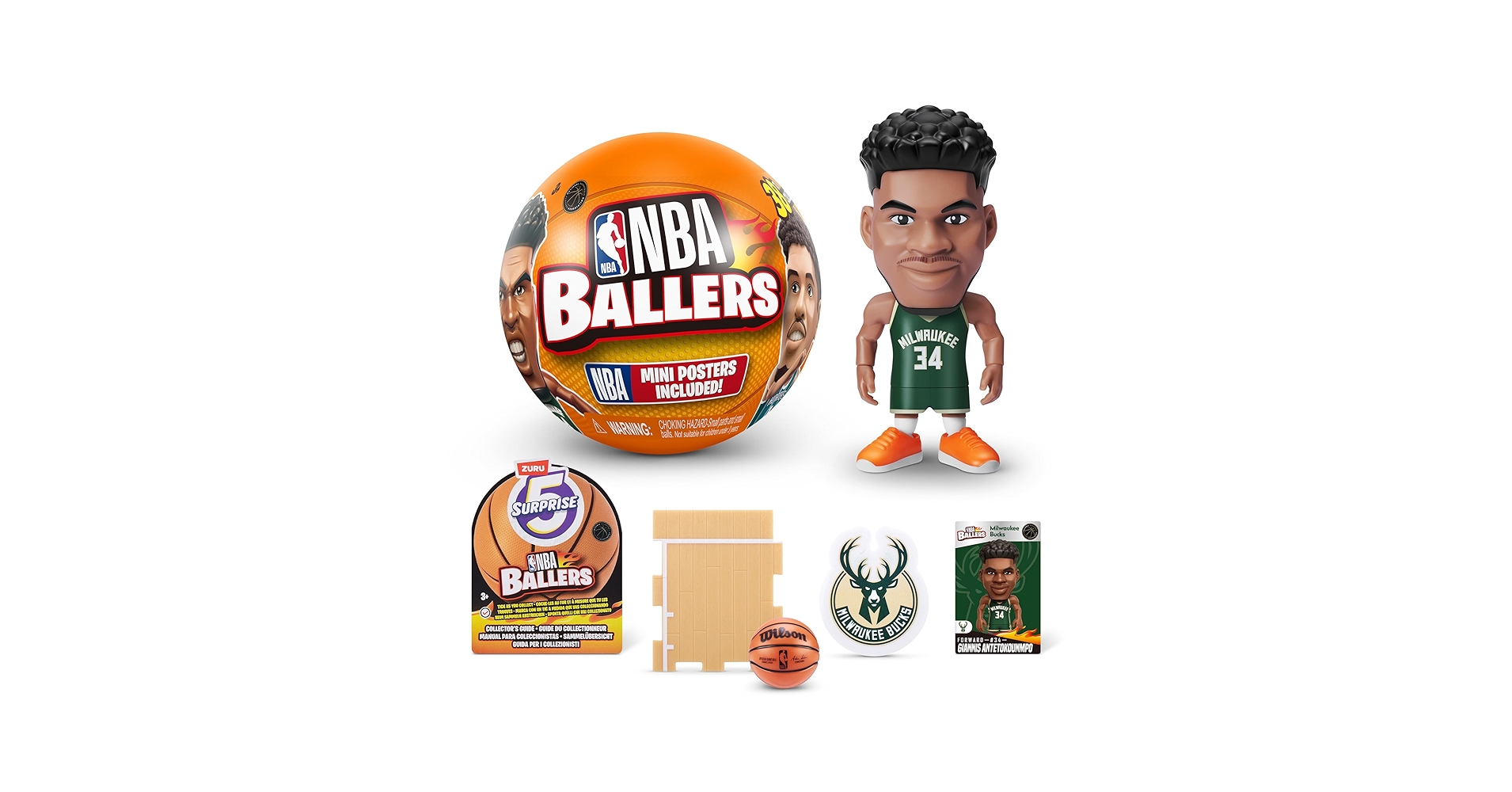 【週末限定価格】NBA Ballers ミニフィギュア 5個セット 5サプライズ！NBA シリーズ2【種類ランダム】 ミニフィギュア