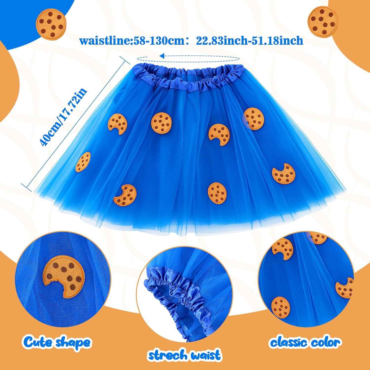 Shihanee 4 Pcs Furry Cartoon Monster Costume Accessories -tutu Skirt Furry Hat Gloves Leg Warmers for Women Cosplay - Image 3