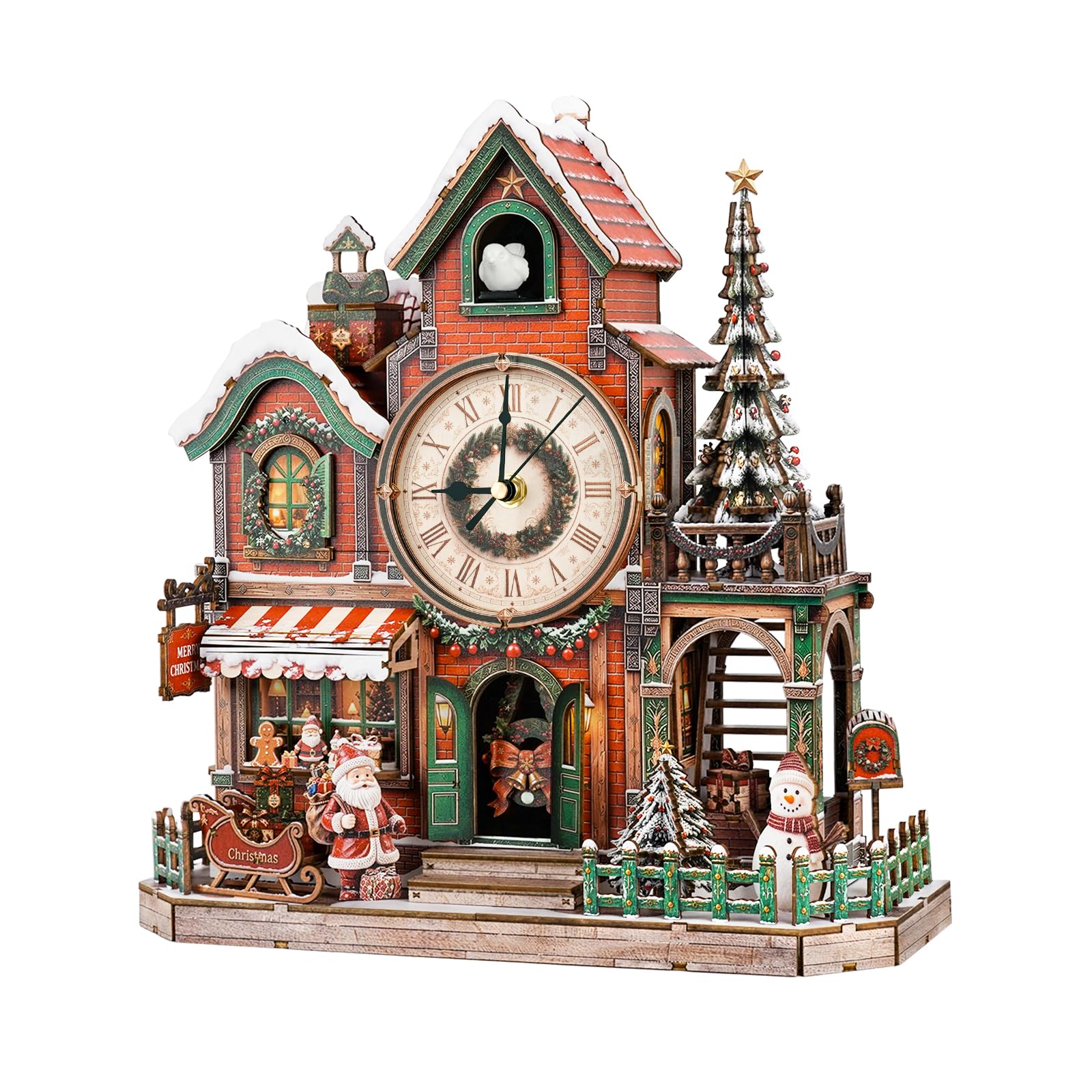 WOODBESTS Puzzle 3D in legno per adulti, kit modello case villaggio di